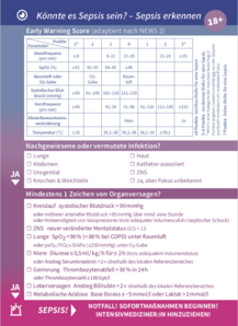 Kitteltaschenkarte (Klinischer Alltag)